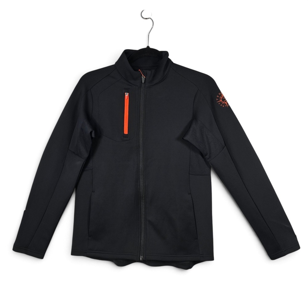 Antigua Jacket Womens Medium Softshell Black Full Zip Stretch Athletic Tennis